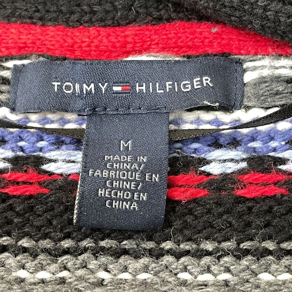 Tommy Hilfiger Fair Isle Vest Short Sleeve Sweater Medium - Picture 8 of 12